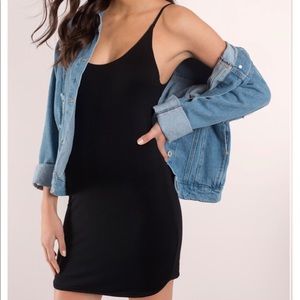 TOBI CHLOE BLACK BODYCON DRESS